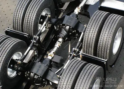 LESU 1/14 HN700 6*4 RC Трактор трейлер грузовик металлический шасси Модель двигателя Tmy