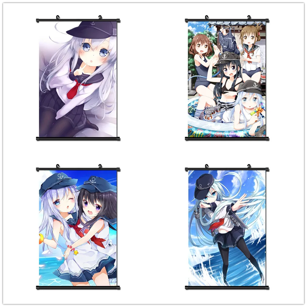 Японское аниме Kantai Collection цветочный плакат на стену 40x60 см|Рисование и
