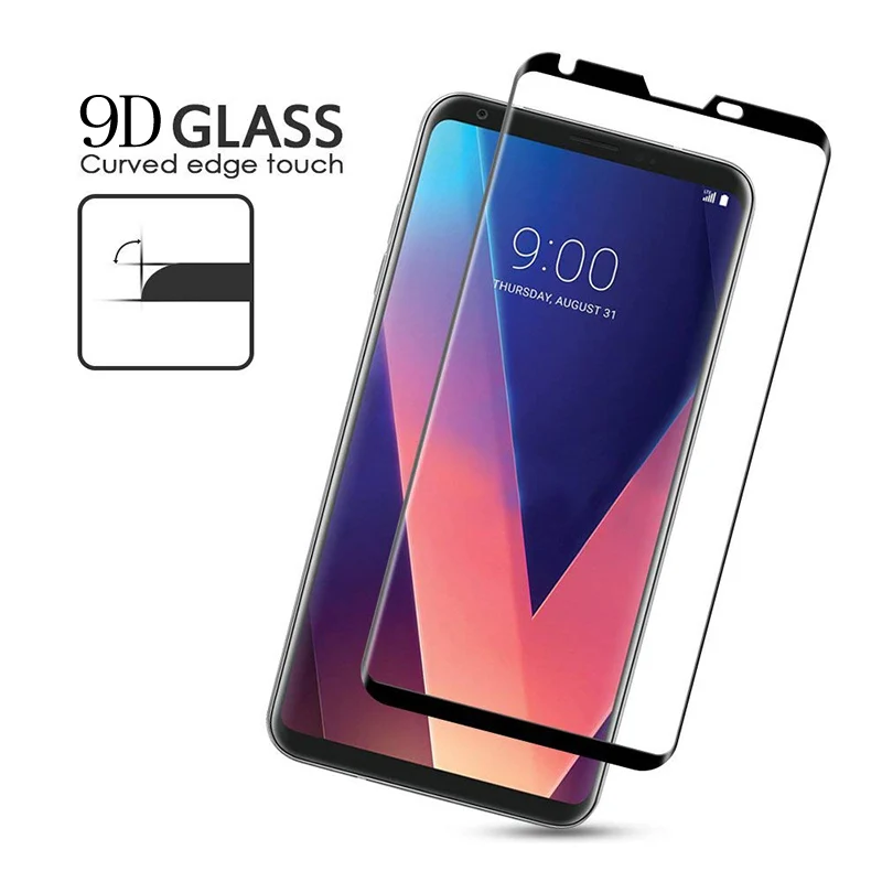 9D Защита экрана для LG G5 G7 G8 полное покрытие Закаленное стекло Защитная пленка для LG V30 V40 V50