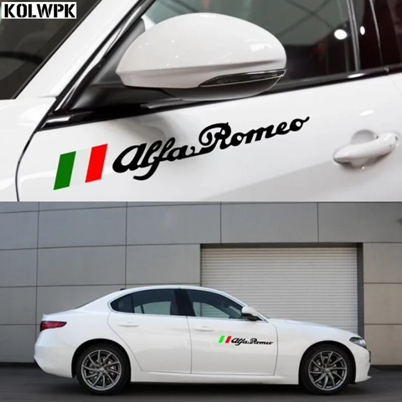 1 комплект/2 шт. новый флаг Alfa Romeo из Италии автомобильная боковая эмблема значок