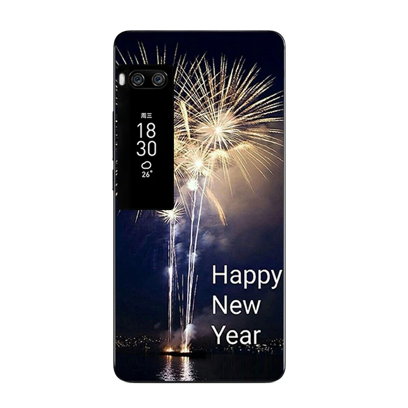 Чехол для телефона Meizu Pro6 7 Plus, силиконовый чехол для Meizu MX4 Pro, прозрачный чехол для Meizu Pro5, чехол из ТПУ с рисунком нового года