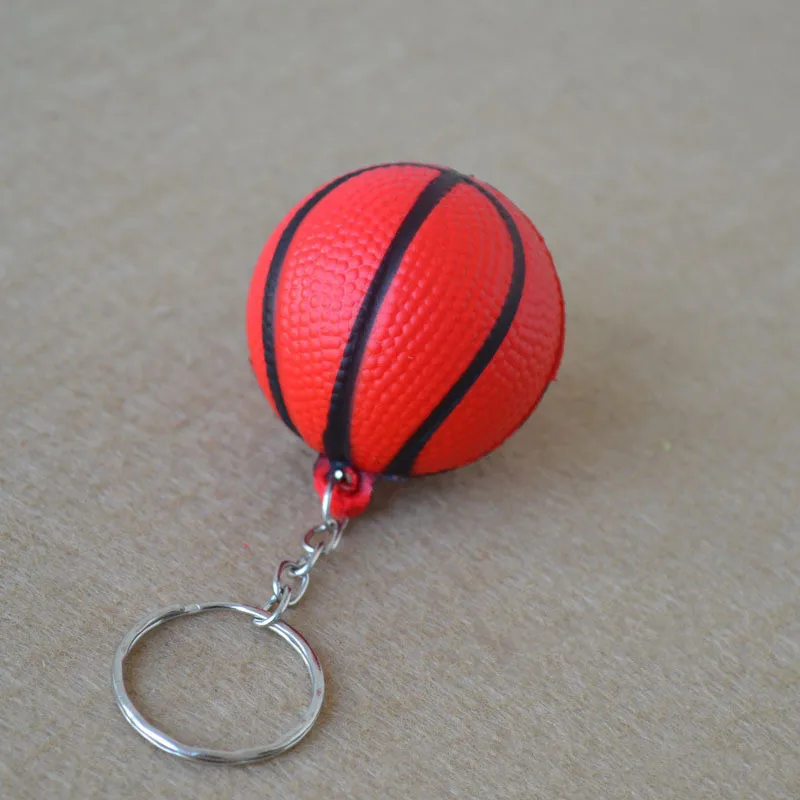 Basketball 4 1 шт. футбол, баскетбол, бейсбол, Настольный теннис ПУ брелок модный спортивный элемент брелки для ключей гольф брелок спортивный сувенир подарки - Цвет: Basketball 4