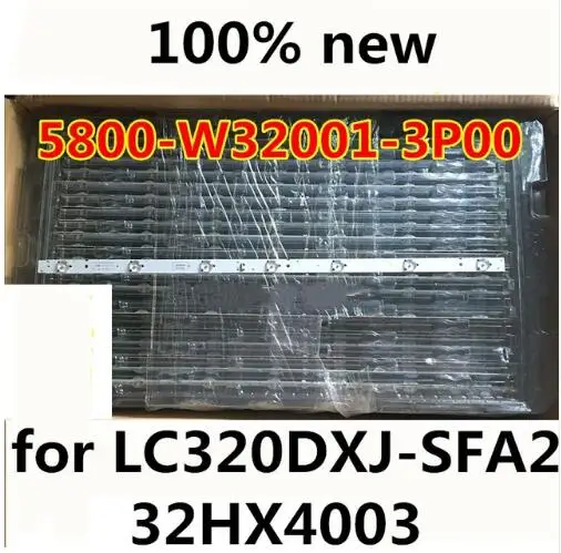 Новинка 3 шт. * 7LED 607 мм Светодиодная лента подсветки 5800 W32001 3P00 05 20024A 04A для LC320DXJ SFA2