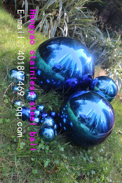 Синий шар из нержавеющей стали диаметром 80 мм полый декоративный предметы