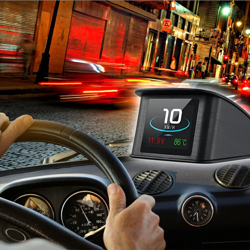 Автомобильный дисплей на лобовое стекло HUD OBD2 II Предупреждение о превышении