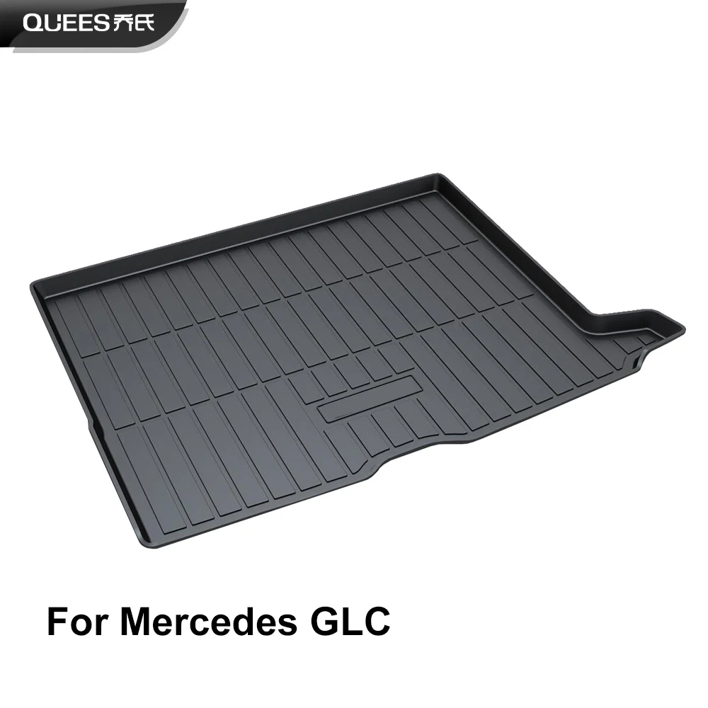 

QUEES Custom Fit Cargo Liner Boot Tray Trunk Floor Mat for Mercedes Benz GLC Class x253 c253 2015 2016 2017 2018