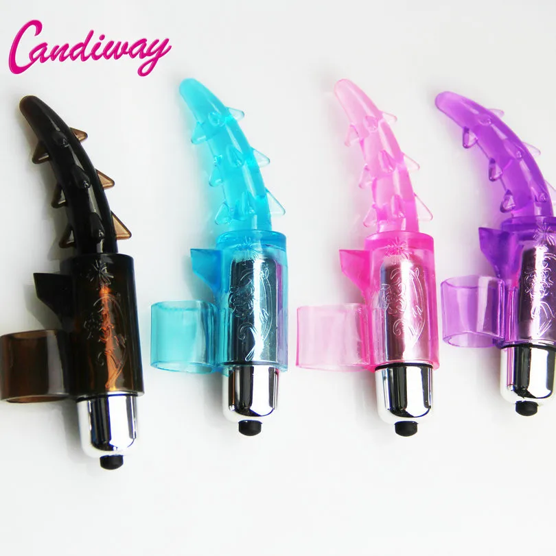 Палец кольцо Вибрация шипы стимуляция язык вибратор оральный клитор Вагина