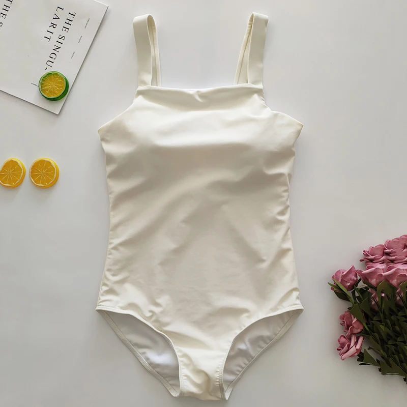 Syswimwear бренд Для женщин пикантные Цельный купальник Белый спортивный купальник для бассейна горячие девушки милые пляжная одежда ванный комплект