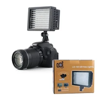 160 led video light lamp 1280lm 5600k3200k dimmable with 3 filters for canon nikon pentax camera dv camcorder ligthing