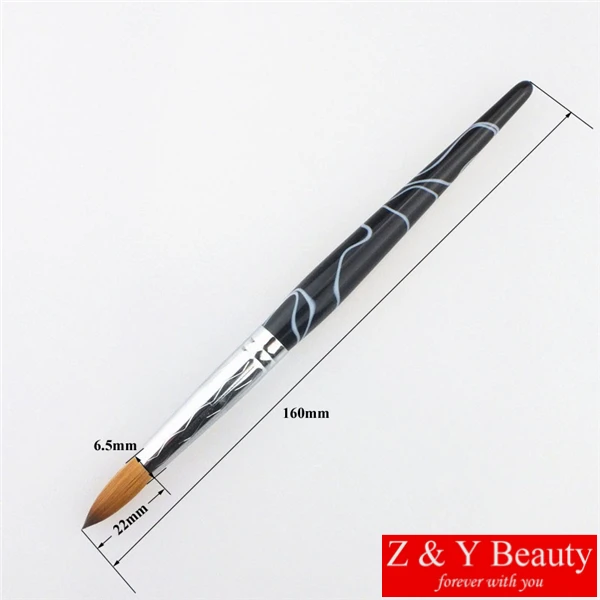 Лидер продаж! Прямая продажа с фабрики Размер 12 ногтей Кисточки 100% KOLINSKY акриловых