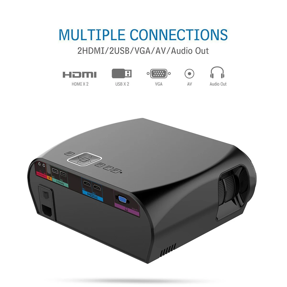 Vivibright GP100UP Android 6,01 wifi светодиодный смарт-проектор 3500 люмен 1280*800p 1080P HD домашний кинотеатр
