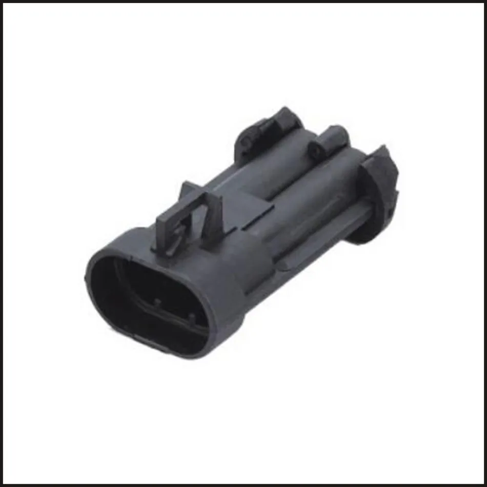 

100set male Connector Terminal plug connectors jacket auto socket female Connector 2-pin connector Fuse box PA66 DJ70282A-6.5-11