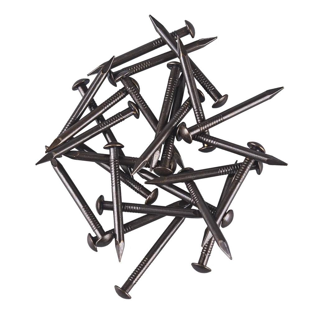 35X2.8MM китайские архаизмы Круглые головки античные бронзовые деревянные ногти для