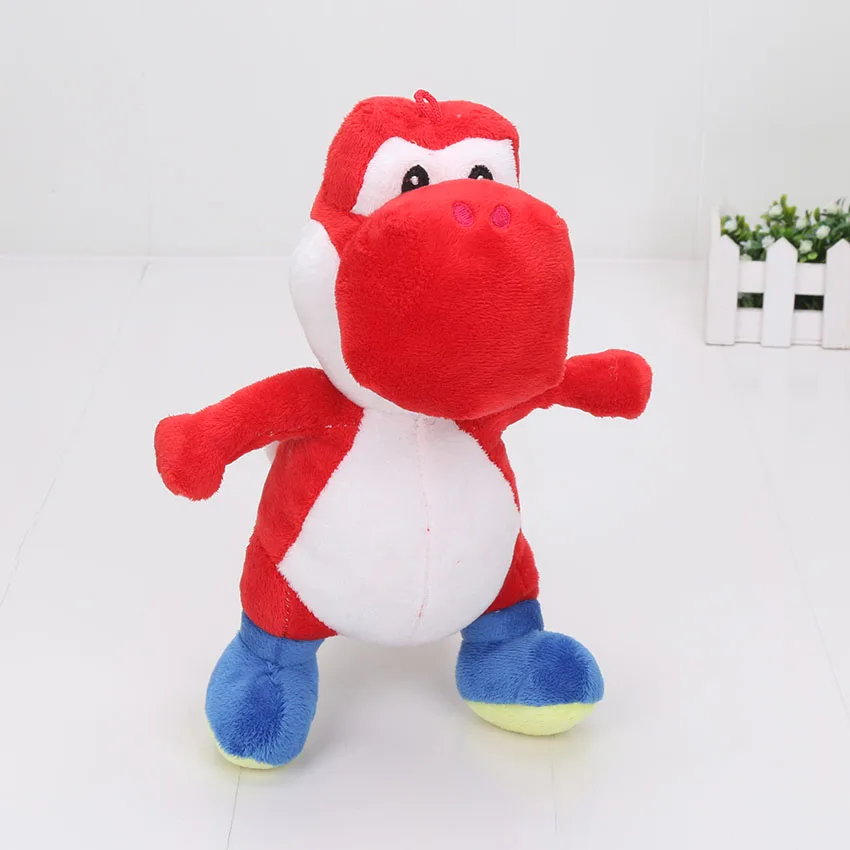 2373 25cm Yoshi1 18-40 см аниме игры Super Mario Bros Плюшевые игрушки гриб жаба Yoshi Сухие Кости Koopa Iggy Мягкие плюшевые игрушки детские подарки - Цвет: 2373 25cm Yoshi1