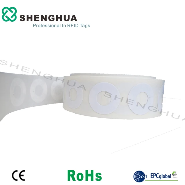 10 штук упак. бумага с покрытием для печати rfid диск стикер диаметром 35 мм uhf
