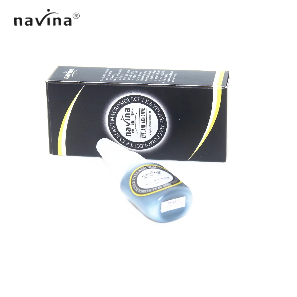 Новое поступление 2016 клей для ресниц NAVINA черный длительный срок службы 50 дней без