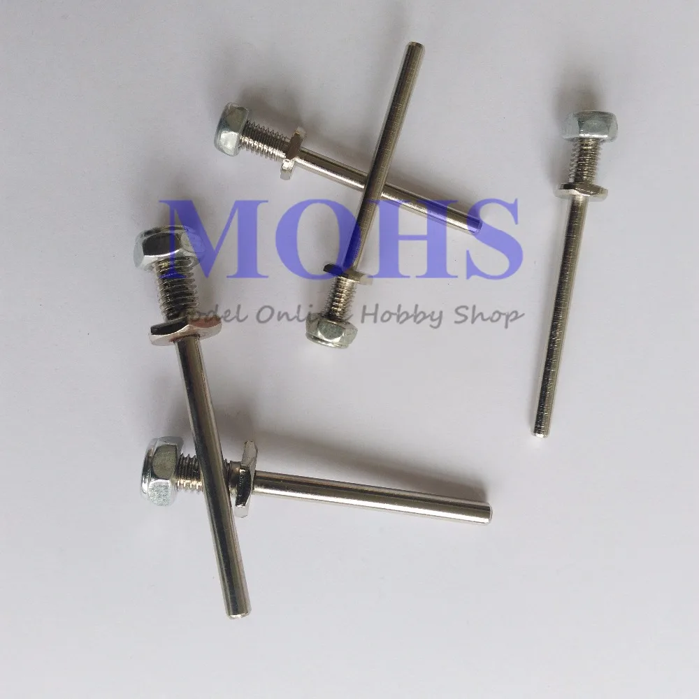 2 шт./лот Высококачественная ось из нержавеющей стали вал шасси колеса M6 4 мм M8 5
