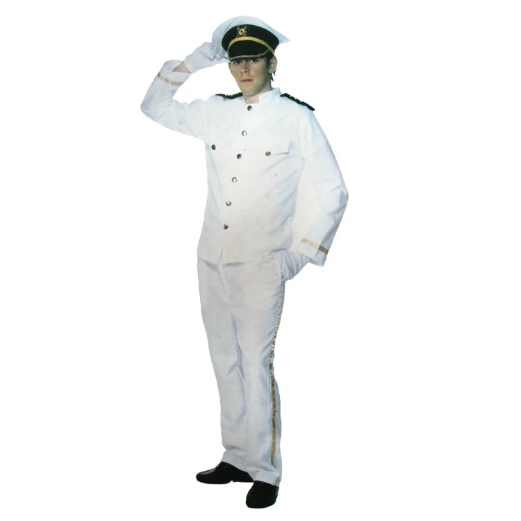 Лидер продаж костюм для косплея взрослых Бортпроводники и пилоты капитан белый |