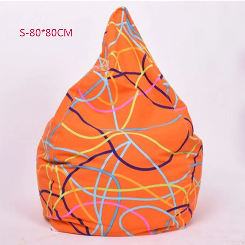 S-80X80CM Чехол для стула, сумки для фасоли, без наполнения, для дома, гостиной, дивана, кровати, ленивый, Повседневный, татами, фасоли, сумки, чехлы для стула для взрослых - Цвет: S-80X80CM