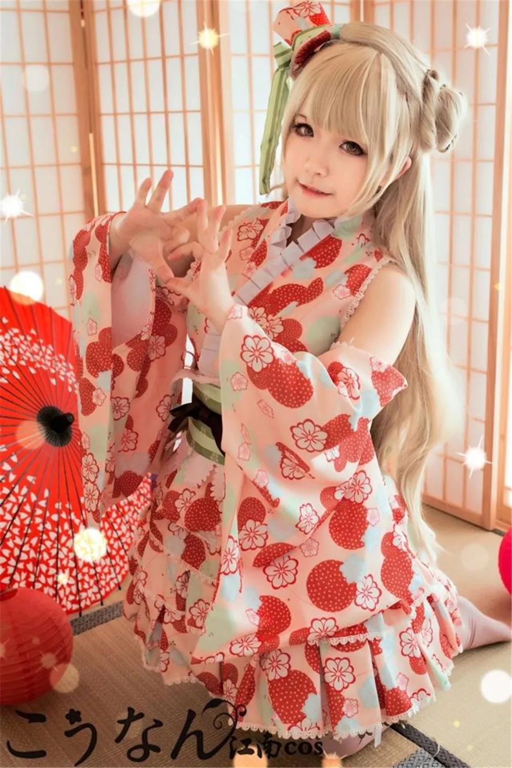 Новинка 2016 года Лидер продаж милое кимоно с изображением минами Котори халат