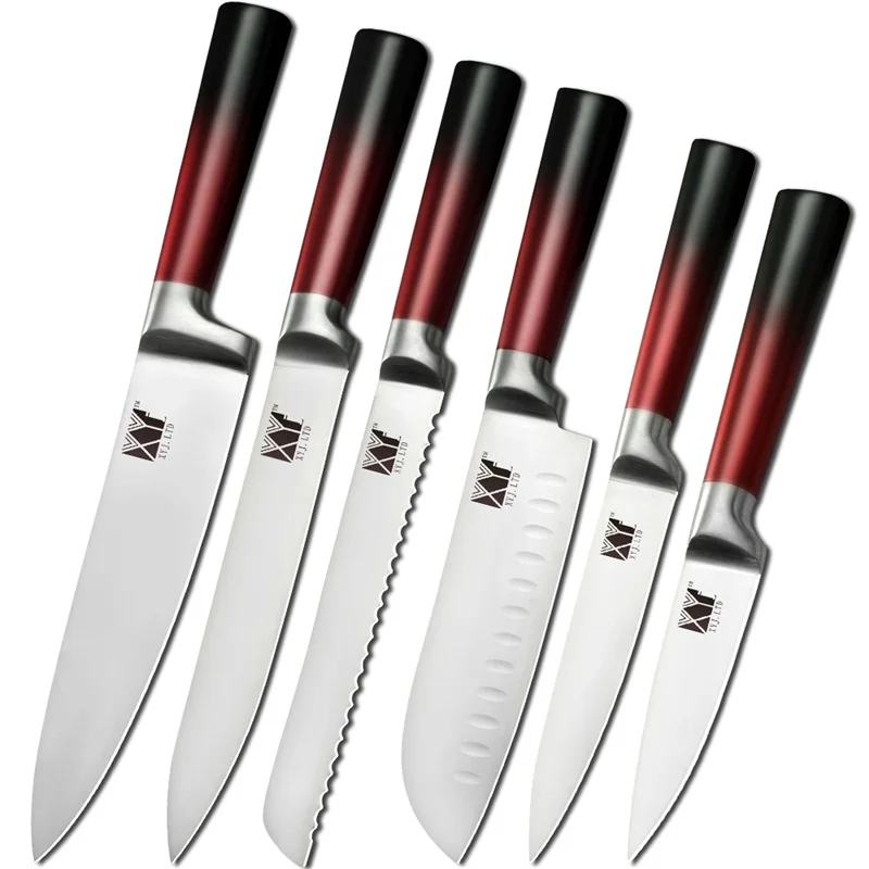R.6 Pcs set Style10 Xyj столовые приборы, кухонный держатель для ножей, принадлежности для хранения ножей из нержавеющей стали, подставка для ножей, большая емкость, многофункциональное место для хранения - Цвет: R.6 Pcs set Style10
