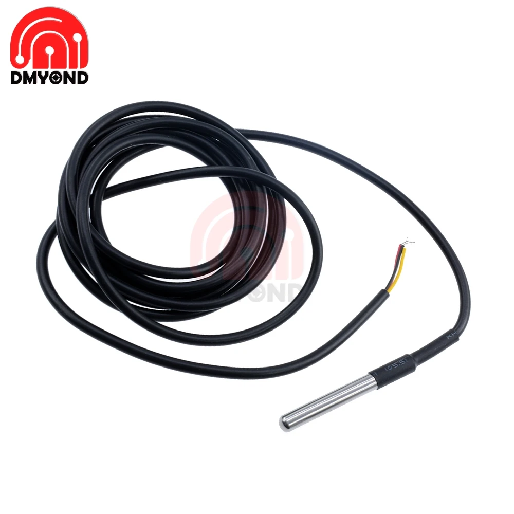 2m 200CM Digital Temperature Temp Sensor Probe DS18B20 Thermometer Waterproof For Arduino Compatible Stainless Steel | Инструменты