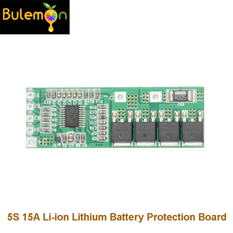 5S 15A Li Ion литиевый аккумулятор BMS 18650 Защитная плата зарядного устройства 18V 21V