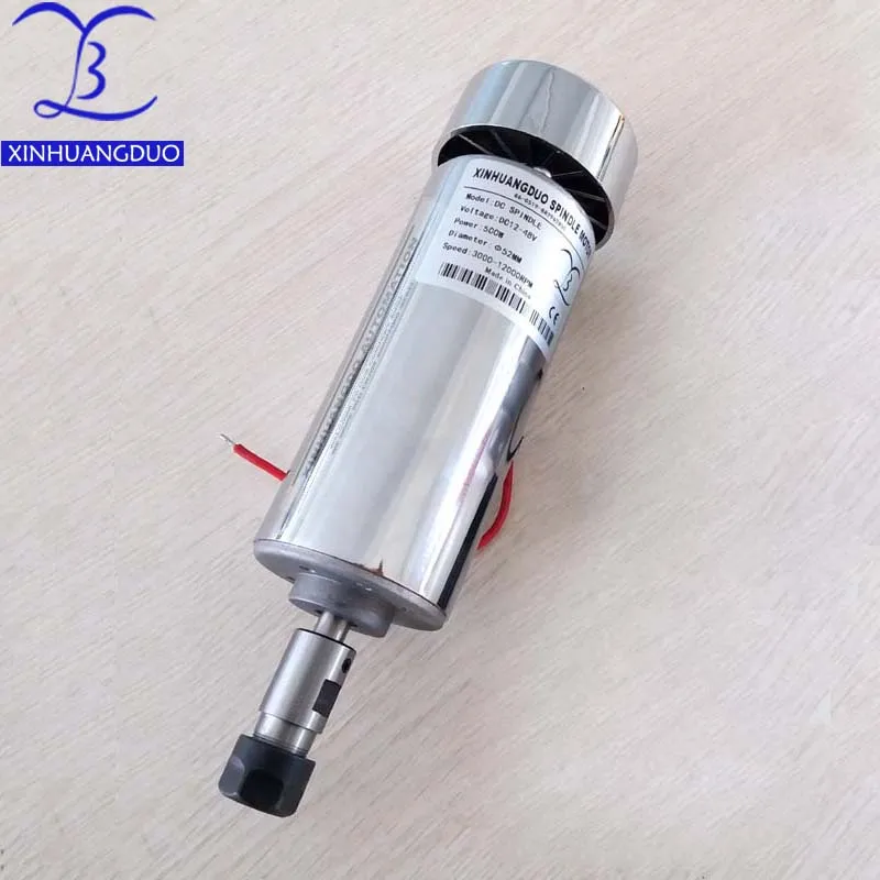 Самых популярных моделей! Cnc шпиндель 500 Вт с воздушным охлаждением кВт фрезерный мотор и преобразователь скорости вращения шпинделя и 52 мм зажим и 7 шт. er11 Цанга для DIY