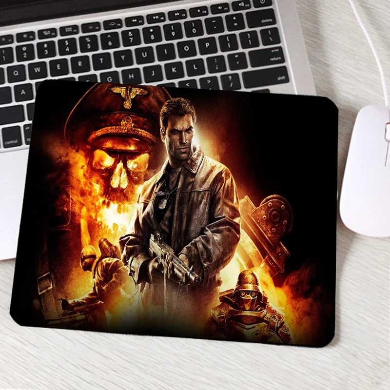 250X200X2MM Congsipad Wolfenstein Серия 2 Горячие видеоигры Коврик Для Мыши для ПК компьютер ноутбук планшет коврик для мыши, чтобы улучшить скорость мыши - Цвет: 250X200X2MM