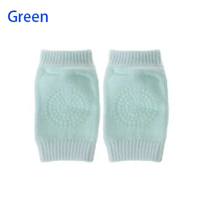 Green 1 пара, детские гетры для ухода за ребенком детские наколенники, Нескользящие, силиконовые, гелевые, для безопасности Ползания, для тренировок, для детей, налокотники, дышащие - Цвет: Green