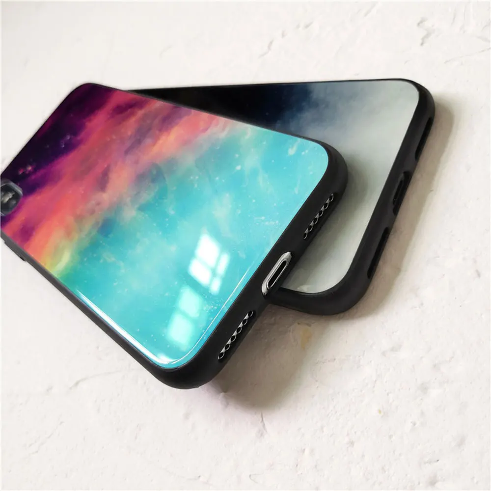 KISSCASE Tempered Glass Phone Case For Samsung S10e S10 S9 S8 Plus Dream Starry Cases Galaxy Note 8 9 Covers |
