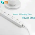 Оригинальные розетки Xiaomi Mijia Mi 5 Smart Power Strip Plug Intelligent Electric Multi Adapter 2m Independent Safety