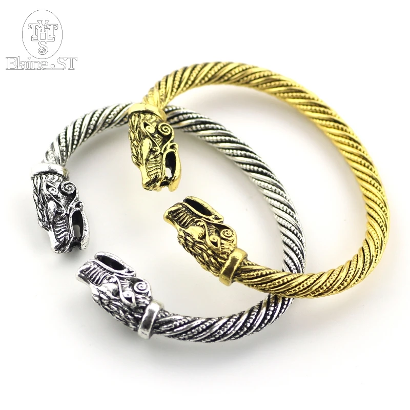 Free Ship Norse viking Bracelet Antique silver and Bronze Jewelry Viking Bangle Men Women Punk Cool Religion | Украшения и