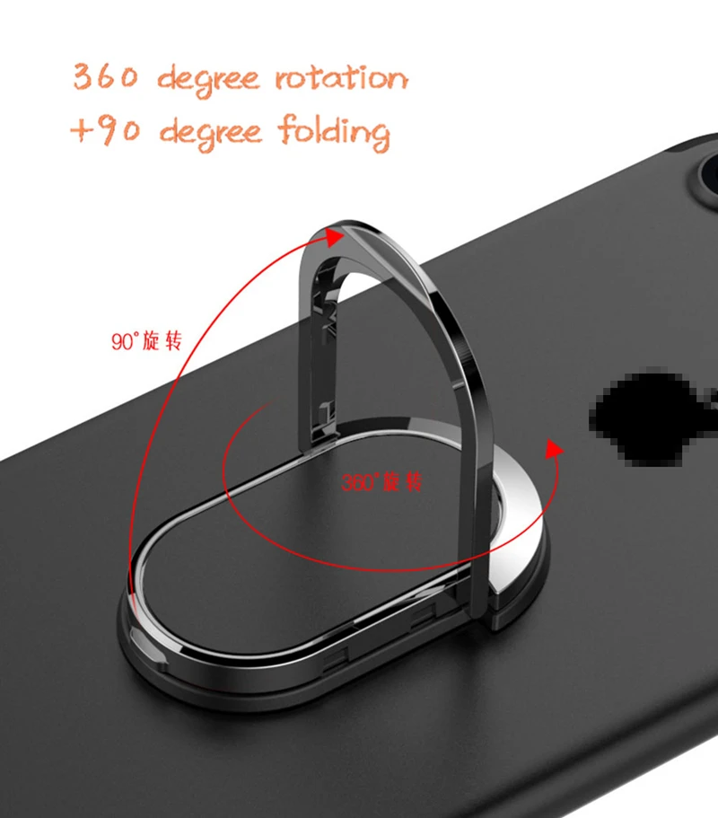 Металлический палец кольцо держатель для iPhone XS X XR Samsung s9 телефон мобильный