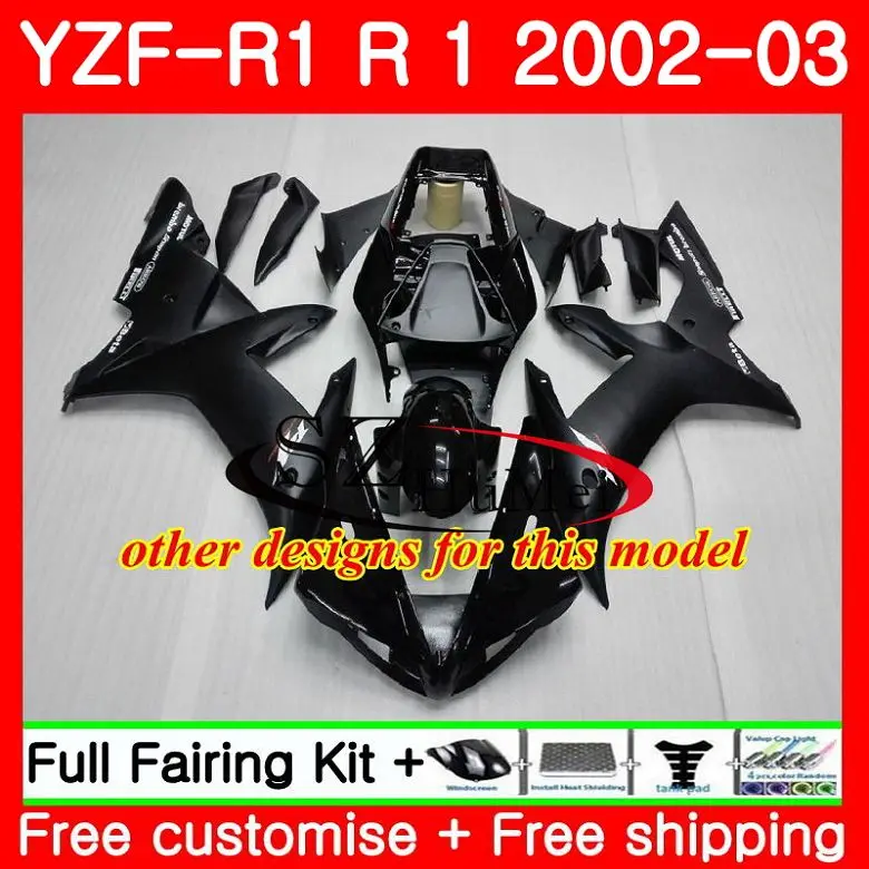 Корпус для YAMAHA YZF 1000 YZFR1 02 03 полностью белый кузов 73SH6 R 1 R1 YZF1000 2002 2003