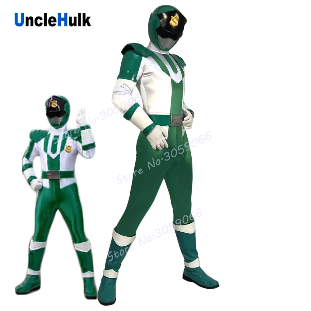 Костюм для косплея зеленого полицейского Keisatsu Sentai паторен 2 костюм только боди с