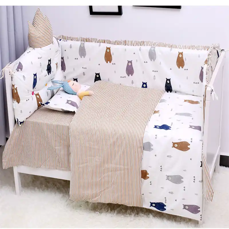 Mega Deal 26 Off Literie Literie Pour Nouveau Ne Fille Et Garcon Protection De Lit Pour Bebe Ensemble Avec Drap Taie Doreiller Housse De Couette Berceau 7 Pieces Ensemble Reviews 0505 Item Frmsk3303 Fr Mskjhry Id