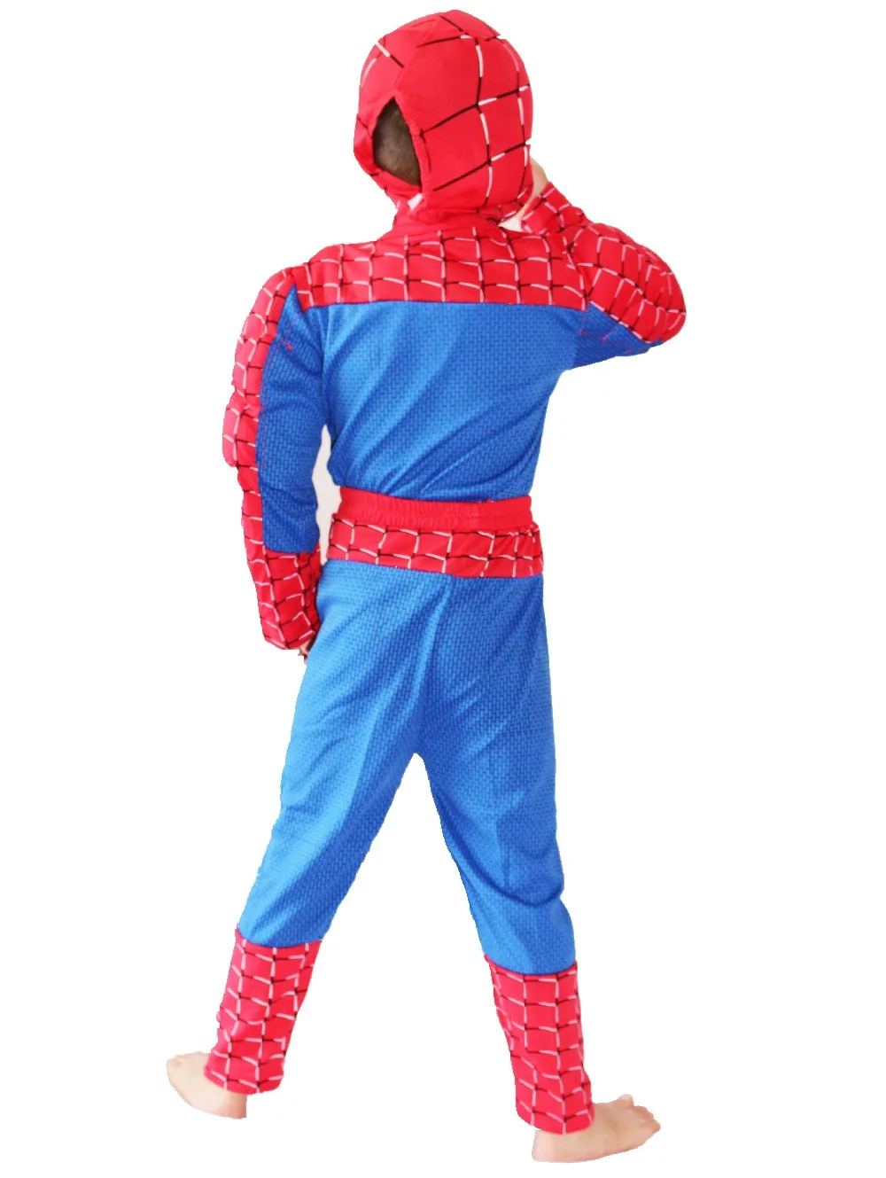 

red 3-7years Party Kids Comic Muscle Halloween Costume,boy roll play clothing free shipping