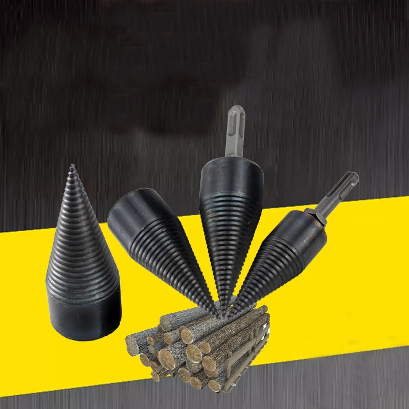 

Firewood Machine Drill Bit Wood Cone Reamer Punch Driver Drill Bit Split Drilling Tools