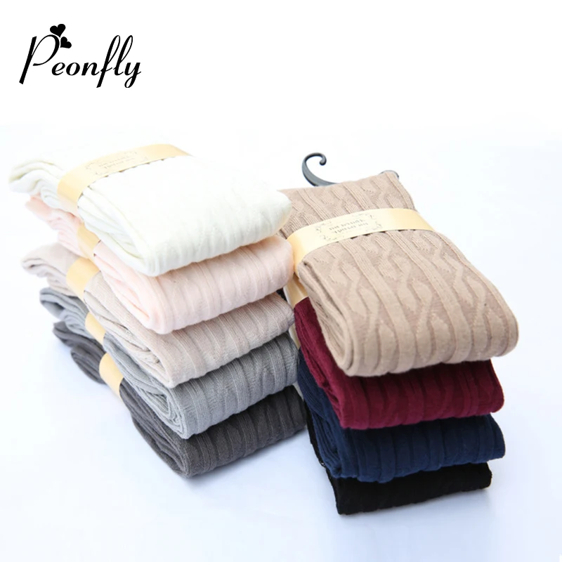 10 одноцветное Цвета длинные пикантные Чулки для женщин женские теплые ботфорты