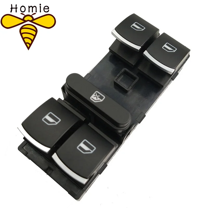 Новый переключатель 5ND959857/5ND 959 857 Chrome Master Window для VW Touran Tiguan Passat B6 B7 CC Golf Mk5 MK6 Jetta III