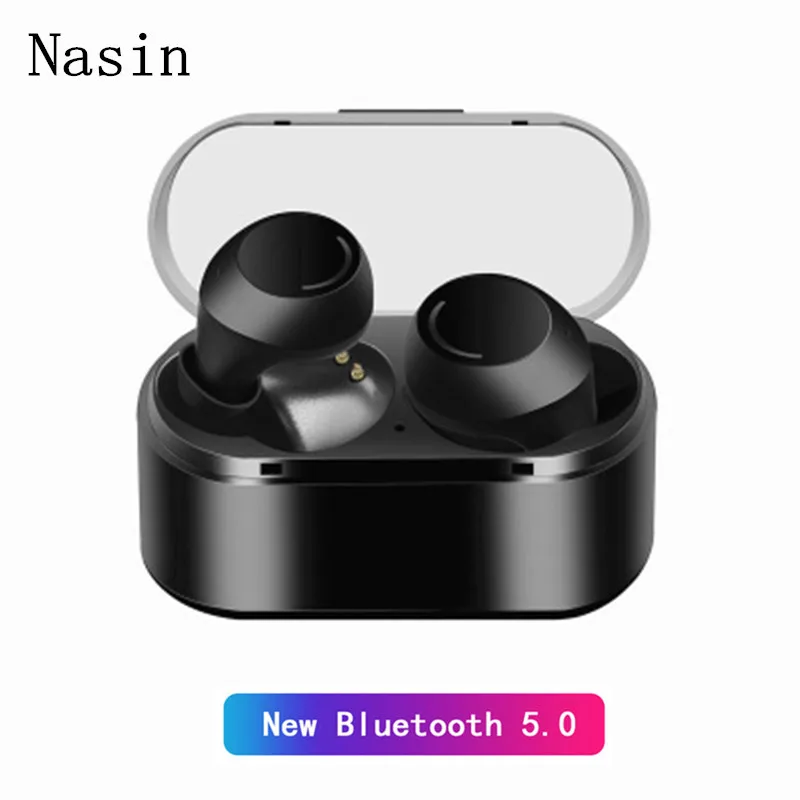 Nasin TWS29 IPX5 Водонепроницаемый Bluetooth 5,0 настоящая беспроводная гарнитура Мини сенсорные стерео наушники с зарядным устройством для Xiaomi