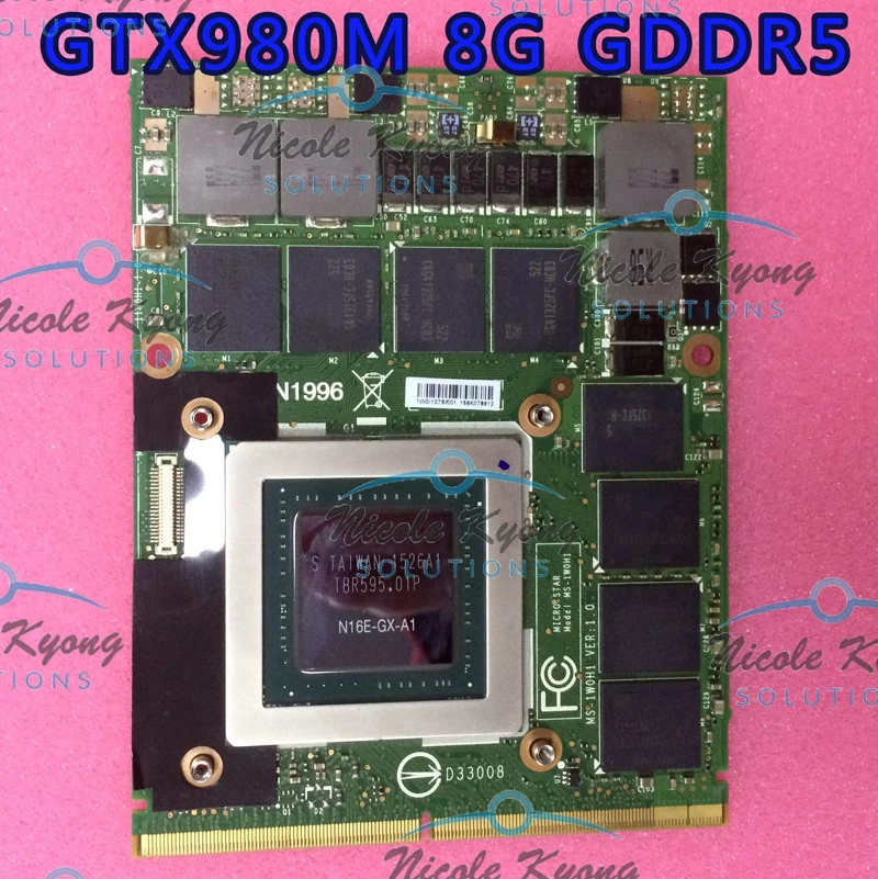 GTX 980M GTX980M 8G DDR5 256bit VGA Видео карта для MSI 16F3 16F4 1762 1763 GT60 GT80 GT72 GE72 серии