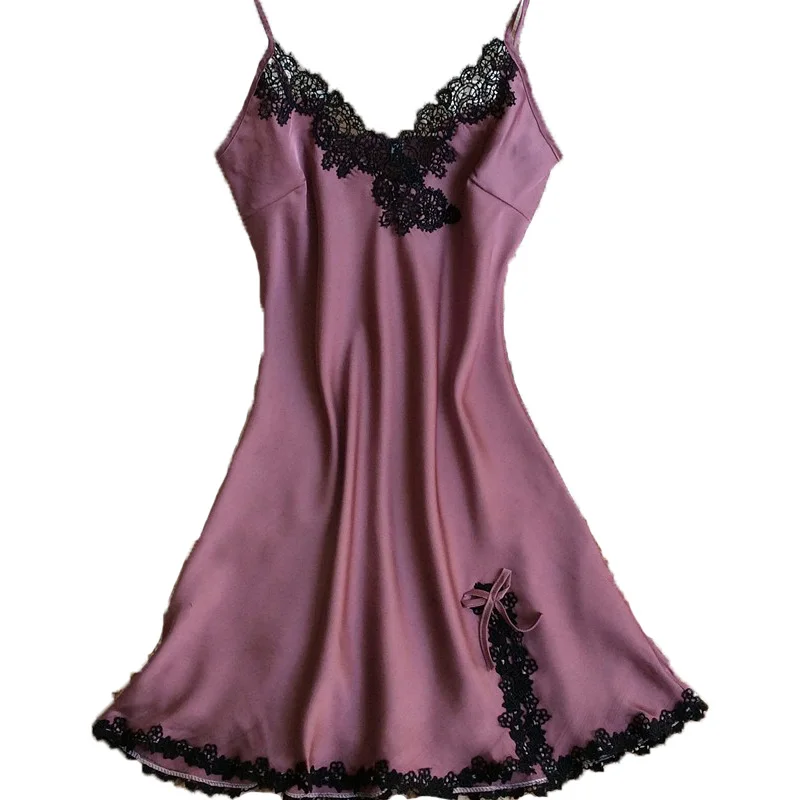 Бесплатная доставка женская сексуальность пижамы ночной рубашке одежды кружева