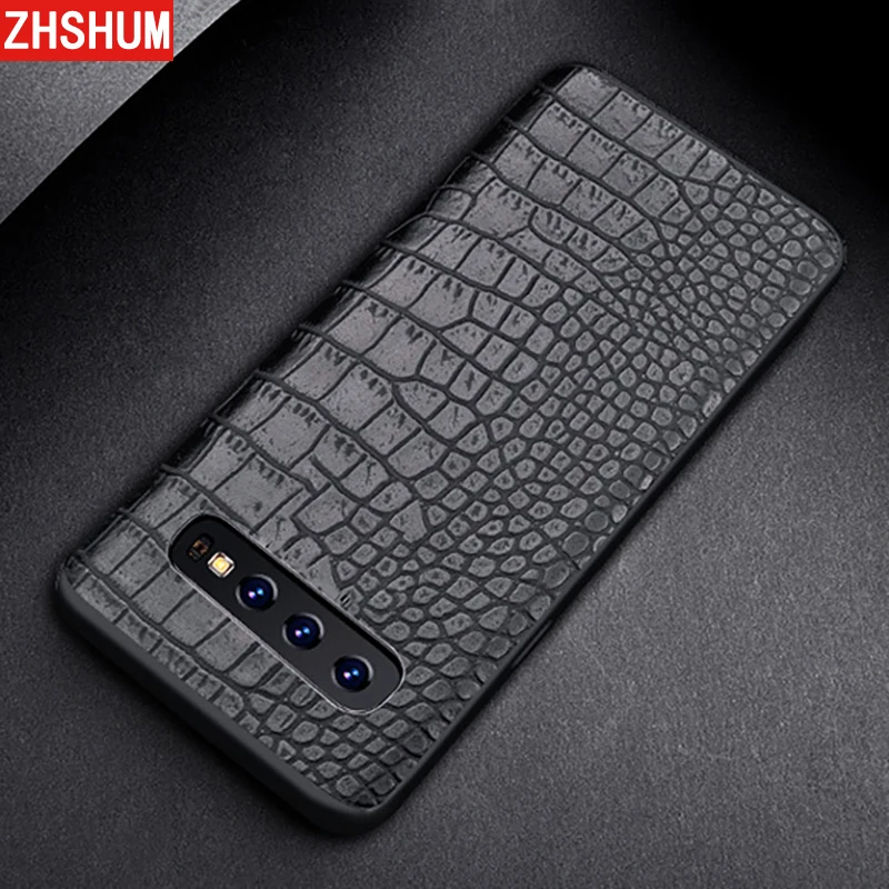 Luxury PU Leather Case For Samsung Galaxy S10 S10e Plus S9 S8 Crocodile Pattern Back Cover for Note 10 9 8 + e S |
