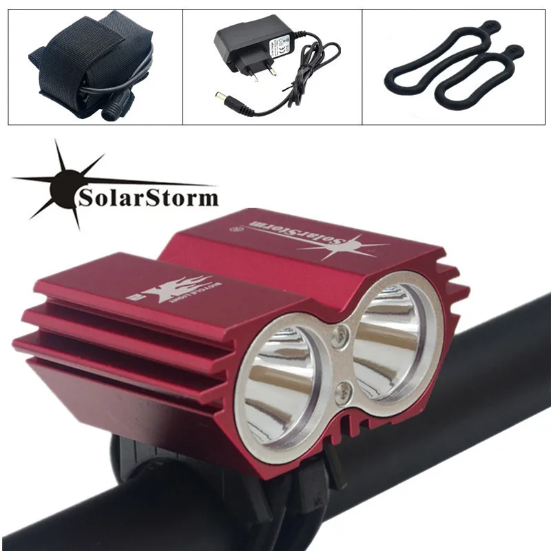 

SolarStorm 5000 Lumens XM-L T6 LED Bicycle Light Bike Light Lamp + Battery Pack & Charger Free Shipping