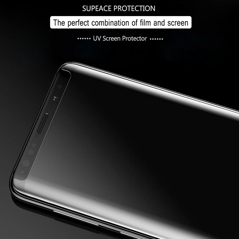 S10 Plus защита для УФ-экрана жидкое изогнутое закаленное стекло Samsung Galaxy S8 S9 Note 8 9 S10e
