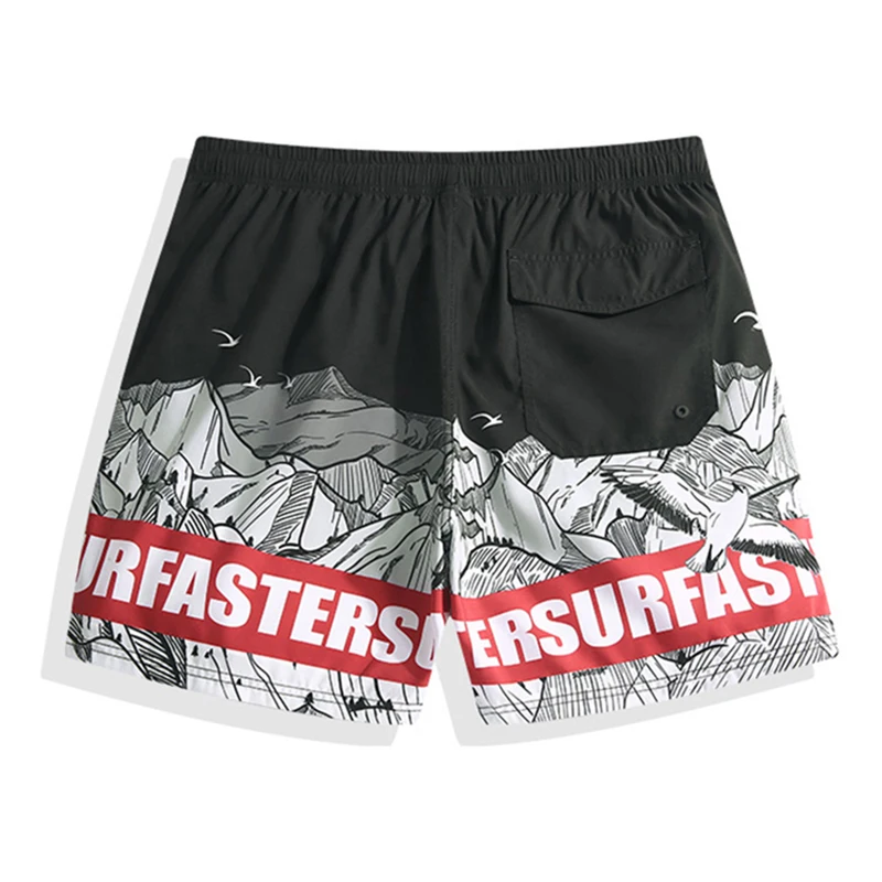 Surfaster Summer Swim High Qualtity New Men's Board Shorts Beach Brand Surfing Bermudas Masculina De Marca Men Boardshort | Спорт и