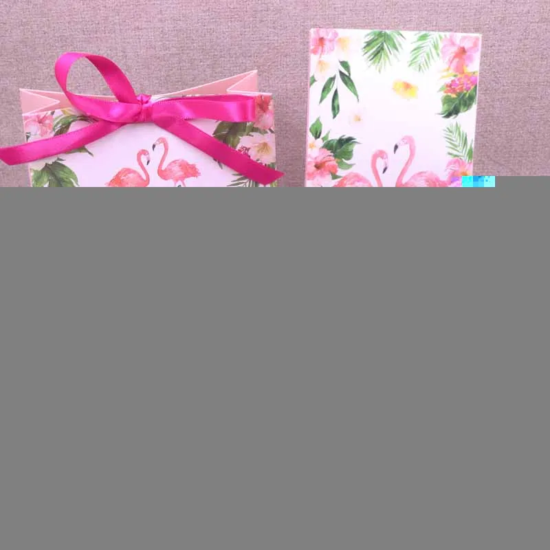 Стиль diy 10 шт. Розовый фламинго конфетный мешок коробка для вечерние украшения стола/вечерние события/свадебные любимые подарочные коробки