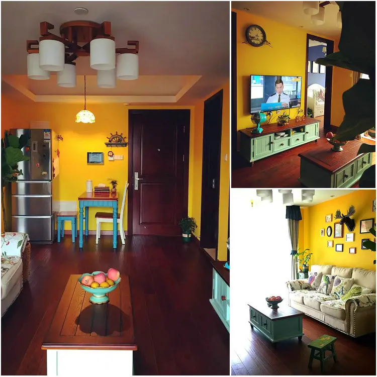 PAYSOTA Современные Простые однотонные желтые обои для спальни гостиной детской